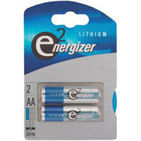Energizer AA Batteries, 1.5 volt Lithium, Pack of Two. image