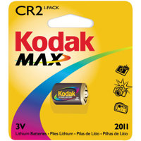 Kodak Max CR2 Battery, 3.0 volt Lithium, KCR2.