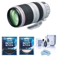 Canon EF 100-400mm f/4.5-5.6L IS II USM Lens, Bundle w/77mm UV & CPL Filters