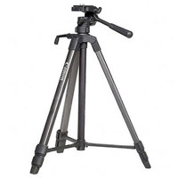 Canon Deluxe Tripod 200 with 3-Way Pan Head, Quick Release, Built-in Bubble Level (Extends to 59.3", folds to 22.85")