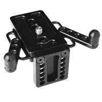 Custom Brackets Reversable Universal Camera Mounting Plate for Cameras with or without Vertical Grip, Anti Twist. image