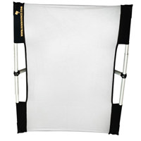 California Sunbounce Micro Mini 2' x 3' Frame &amp; Silver / White Textile with Shoulder Sling Bag image