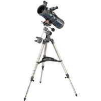 Celestron Astromaster 114 EQ, 4.5" Newtonian Reflector Telescope 1000mm f/9 Focal Length with German Equatorial Mount