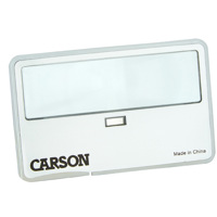 Carson MagniCard, 2x LED Lighted Credit Card Size Magnifier
