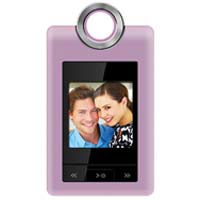 Coby DP-152 Clip Hanger, 1.44&quot; Digital Photo Keychain with 60 Picture Capacity, Pink image