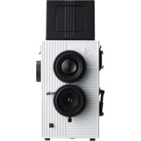 Blackbird Fly 35mm TLR Twin Lens Reflex Camera - Black with White Face