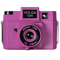 Holga Holgawood Series 120N Medium Format Fixed Focus Camera with Lens - Pretty In Pink