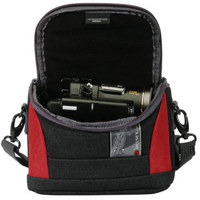 Delsey GOPIX 40BR, Compact Pouch for Binoculars or Digital Gadgets, Black & Red.