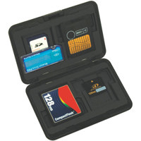 Digital Foci Memory Card Travel Case - Brushed Silver