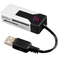 Aluratek All in One Multi-Media Card Reader with USB 2.0 Interface, for Mac &amp; Windows. image