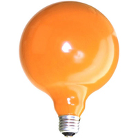 Adorama Jumbo Darkroom Safelight Bulb, 25 Watt Light Amber (OC) Filtered image