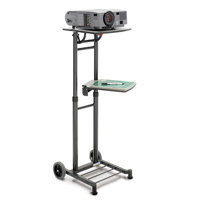 Da-Lite Stand Master I, Two Shelf Multimedia Projector Cart with Wheels.