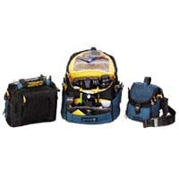 Domke Bug Bag 30, Medium Multi Format Shoulder Bag, Black &amp; Lagoon. image