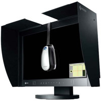 Eizo CG221 ColorEdge 22.2" Color TFT LCD Graphic Monitor with Hood, 1920 ® 1200 Native Resolution, Color: Black, with Height Adjustable Stand