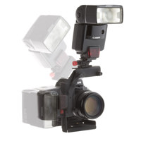 Siegelite Stratos Mini Folding Flash Bracket for Small SLR Cameras, Silver. image