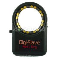 Digi-Slave Mini L-Ring, Lightweight Continuous Light Ring for Close-Up Photography, for Lens Threads up to 52mm