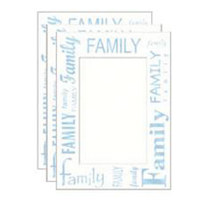 Collector's Gallery Tinted Embossed Family Photo Greeting Cards for Your 3.5" x 5" or 4x6" Picture, Pack of Three Cards.