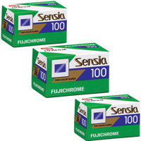 Fujifilm Fujichrome Sensia RA 100 Color Slide Film ISO 100, 35mm Size, 36 Exposure, RA-36, 3 Pack, Transparency image