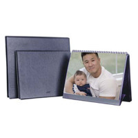 Florence Display Easel Professional, Multi-ring Portfolio Folds Back into an Easel, with 10 Super Clear Archival Page Protectors, 8.5x11", Color: Black