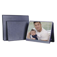 Florence Display Easel Professional, Multi-ring Portfolio Folds Back into an Easel, with 10 Super Clear Archival Page Protectors, 14" x 17", Color: Black