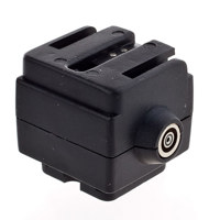Adorama Sony Shoe Adapter To Use Minolta or Sony Flash On Other Cameras.(also has pc port)