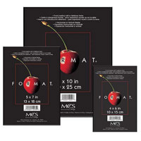 MCS Plastic Format Photo Frames, Set of Ten, with Four 4x6" Frames, Four 5x7" Frames & Two 8x10" Frames, Color; Black