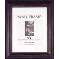 North American Astor, Wood Picture Frame with a 4" Wide Molding, 12" x 30" with 14 Various Size Openings, Color: Bronze image