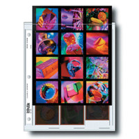 Print File Archival 120 Size Negative Pages Holds Three Strips of Four 6x6 Frames with Contact Sheet, Pack of 100