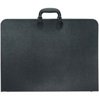 Prat Paris Start 2 Presentation Portfolio Case, Zippered Binder with Internal Holding Straps, 23" x 31" x 1", Cover Color: Black.