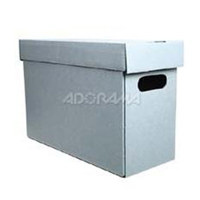 Adorama Archival Bulk Storage Box for Scrapbooking Mementoes, Blue & Gray, 15" long x 12" wide x 10" high