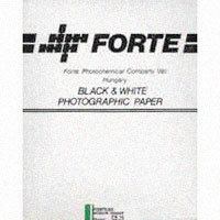 Forte Fortezo Fiber Based (FB) Doubleweight Black &amp; White Enlarging Paper 16X20&quot; - 10 Sheets - Glossy Surface - Grade 2 image