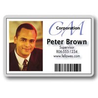 Fellowes Laminating Pouch, ID Card Size, Unpunched, 5 Mil Thick, Pack of 25