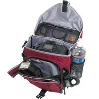 Adorama Slinger Bag, Single Strap Backpack / Shoulder Bag, Maroon.