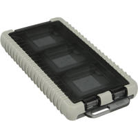 Gepe Card Safe Mini Holds 3 Memory Cards (XD, SD, MMC, RS-MMC, SD-Mini and Memory Stick Duo) Polyethylene, Oynx