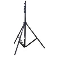 Giottos 11' Air Cushioned Lightstand with Reversible 1/4" and 3/8" Mounting Stud, Chrome. image