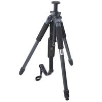 Giottos GB Series Black Pro Classic 4 Section Tripod Legs, Reversable Column, 58" Max Height, with Case &amp; Strap, Capacity 17.6 lbs. image