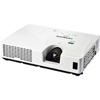 Hitachi CPWX8 WXGA LCD Projector, 2600 ANSI Lumens, WXGA 1280 x 800 Native Resolution, 500:1 Contrast Ratio, White Board / Blackboard Modes