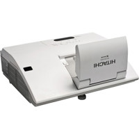 Hitachi iPJ-AW250N Short Throw Projector, 2000:1 Contrast Ratio, 1280 x 800 WXGA Resolution, 2,500 ANSI Lumens, HD Ready