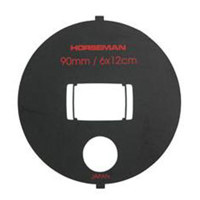 Horseman Viewfinder Mask Covers 6x7 cm, 6x9 cm and 6x12 cm Formats with the Normal 90mm f6.8 Grandagon Lens on SW-612 Cameras.