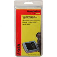 "Hoodskins -- fits 3.0"" or less LCD (2 1/2"" W x 1 7/8"" H) Package of 12 Low Tack Adhesive, Water-Clear Hoodskins" image