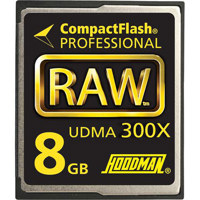 Hoodman RAW 8 GB, 300x High Speed UDMA Compact Flash Memory Card, Supports up to 45MB per-second Transfers image