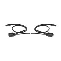 Hosa 10' Audio/Visual Cable with 15 Pin Male + 3.5mm Stereo Connectors to VGA 15 Pin Male + 3.5mm Stereo Connectors