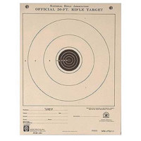 Hoppe's 100 Yard Small Bore Official Competition Shooting Target, Single Bull, 14" x 14", Pack of Twenty