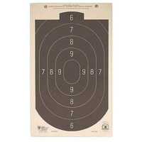 Hoppe's 50 ft. Rapid Fire Silhouette Official Competition Pistol Target, 12" x 20", Pack of Twenty