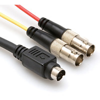 Hosa 10' S-Video Y Cable, S-Video Male to Two BNC Female Connectors image