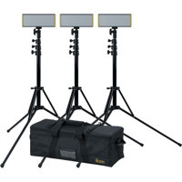 Ikan Onyx Half x 1 Bi-Color 3-Point LED Light Kit, Graphite