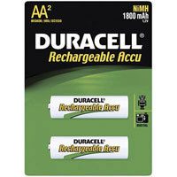 Duracell AA Rechargeable Batteries, 2,650 mAh Nickel-Metal Hydride (NiMH), Pack of Two image
