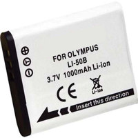 Flashpoint Replacement Lithium Ion Battery for Olympus Li-50B Li192
