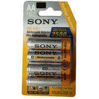 Sony 
Cycle Energy 4 AA Nickel Metal Hydride (NiMH) 2500 mAh Rechargeable 
Batteries