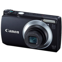 Canon PowerShot A3300 IS Digital Camera, 16.0 Megapixels, 5x Optical/4x Digital Zoom, 3.0 inch Color LCD Monitor, 720p HD Video, Black